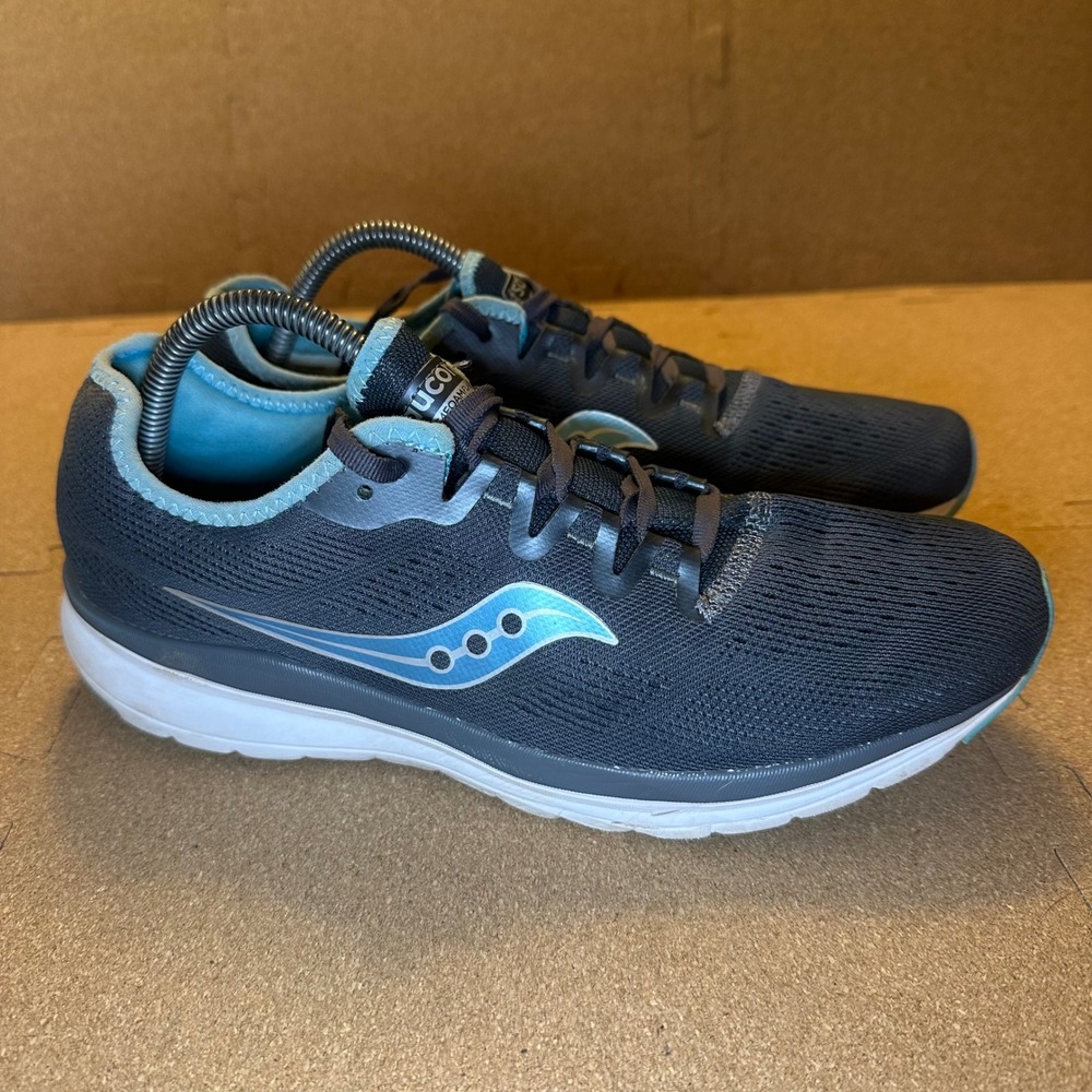 Saucony Kinvara 10 Womens Running Shoes Grey Blue S30034-3 Size 11 Comfort